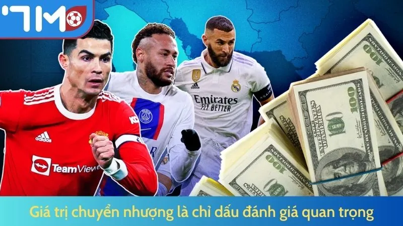 Giá trị chuyển nhượng là chỉ dấu đánh giá quan trọng